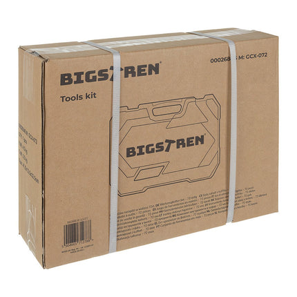 72-Piece Tool Set with 1/4" & 1/2" Socket Wrenches