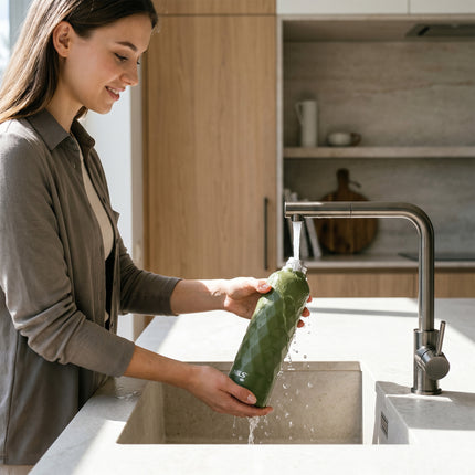750ml Auslaufsichere Edelstahl-Wasserflasche – Grün