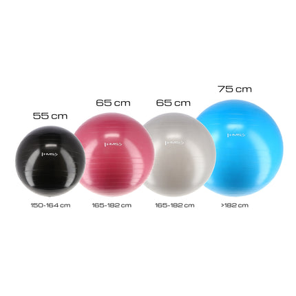 75cm Azure Gym Ball – Anti-Burst, Non-Slip