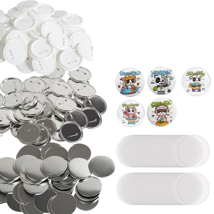 75mm Pinback Button Parts Kit, 200 Sets, Round Badges