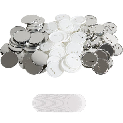 75mm Pinback Button Parts Kit, 200 Sets, Round Badges