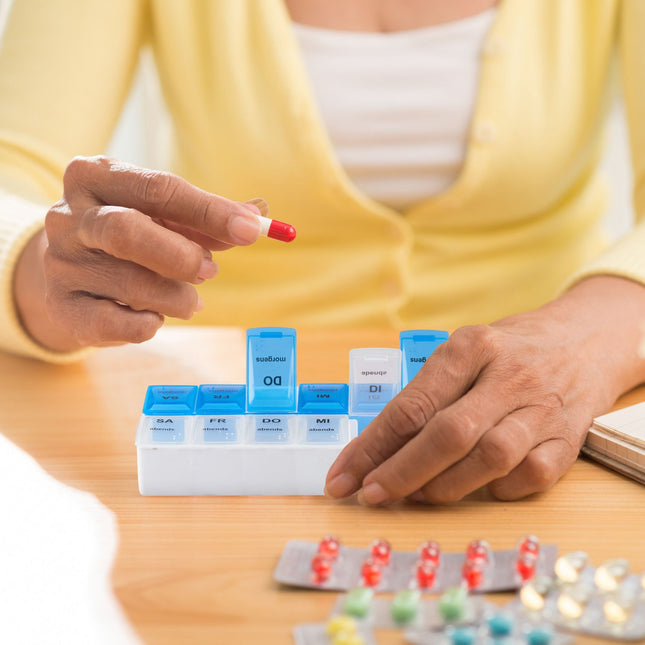 7-Tage-Pillendose mit 2 Fächern