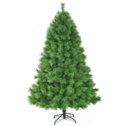 213 cm Künstlicher Weihnachtsbaum, mit Scharnieren, 808 Spitzen, Ständer