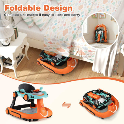 7-in-1 verstellbarer Babywalker mit Verdeck und Geschwindigkeitskontrolle