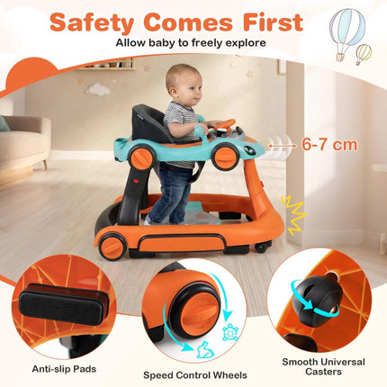 7-in-1 verstellbarer Babywalker mit Verdeck und Geschwindigkeitskontrolle