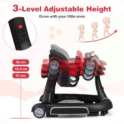 7-in-1 Baby Walker with Adjustable Height & Speed
