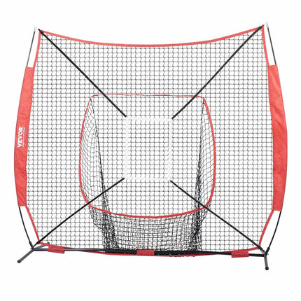 7x7ft Baseball Softball Practice Net, Tee and Target