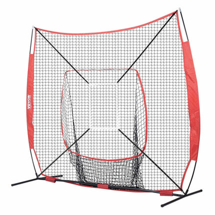 7x7ft Baseball Softball Practice Net, Tee and Target