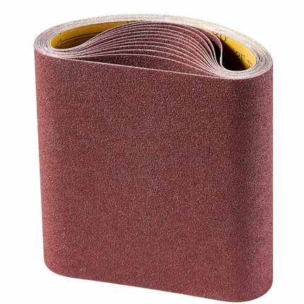 80 Grit Sanding Belts, 8 x 19 in, 12 Pack
