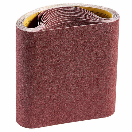 80 Grit Sanding Belts, 8 x 19 in, 12 Pack