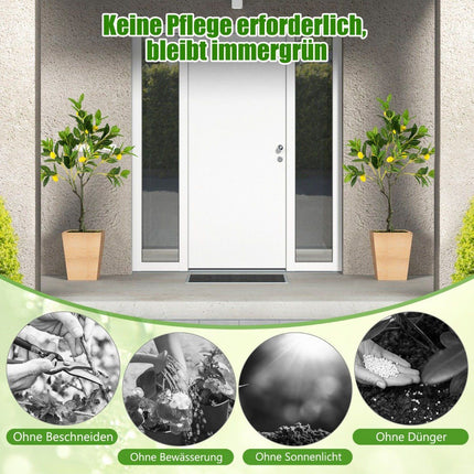 80 cm Artificial Lemon Tree Lime Tree with Pot & 9 Lemon Artificial Plant with Fruits
