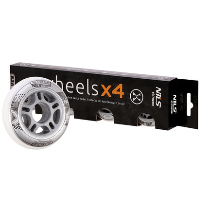 80x24 PU weiße Rollen, 4er-Set