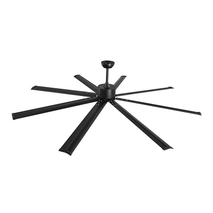 84-Inch Ceiling Fan No Light, 8-Blade Aluminum, Remote