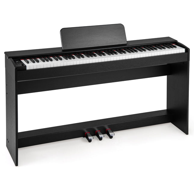 Digitalpiano mit 88 Tasten, Hammermechanik mit Gewichtung, 3 Pedale