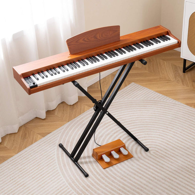88-Tasten Digitalpiano in voller Größe, halbgewichtet, Ständer, Pedale
