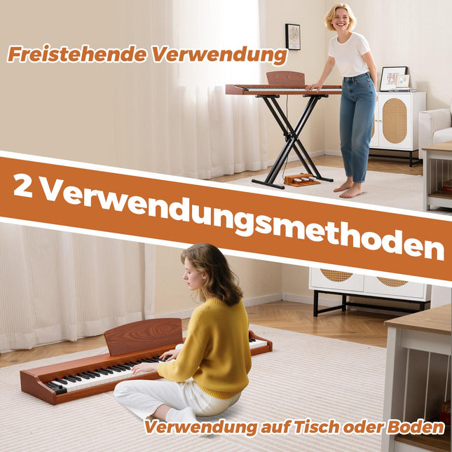 88-Tasten Digitalpiano in voller Größe, halbgewichtet, Ständer, Pedale