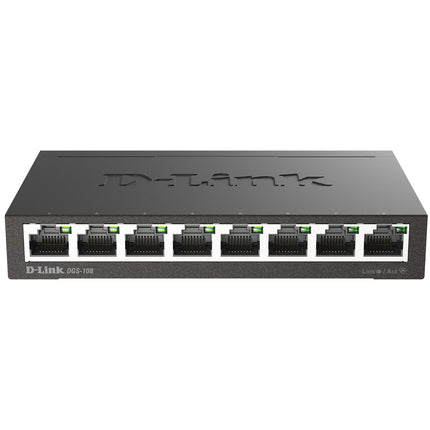 8-Port Gigabit Switch, kompaktes Design
