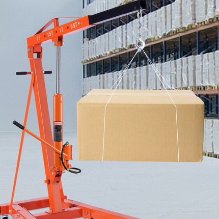 8-Ton Hydraulic Long Ram Jack with Air Pump, Clevis Base