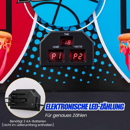 8-in-1 Arcade Basketball Game with 4 Balls & Pump