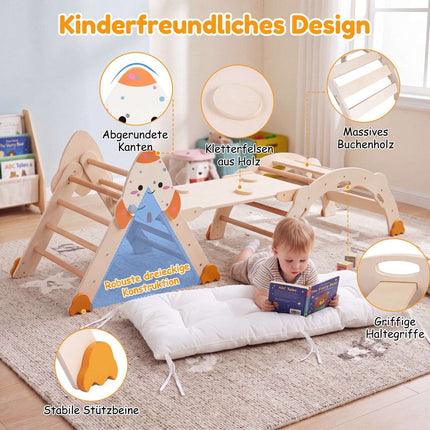 8-in-1 Rocket-Themed Foldable Climbing Toys for Toddlers
