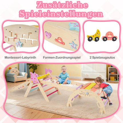 8-in-1 Montessori Kletterspielzeug-Set aus Holz für Kinder