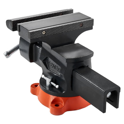 8 in Bench Vise, 360 Swivel Base, Pipe Jaws