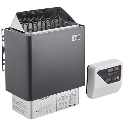 8kW Electric Sauna Heater, 400V 3N, Digital Timer