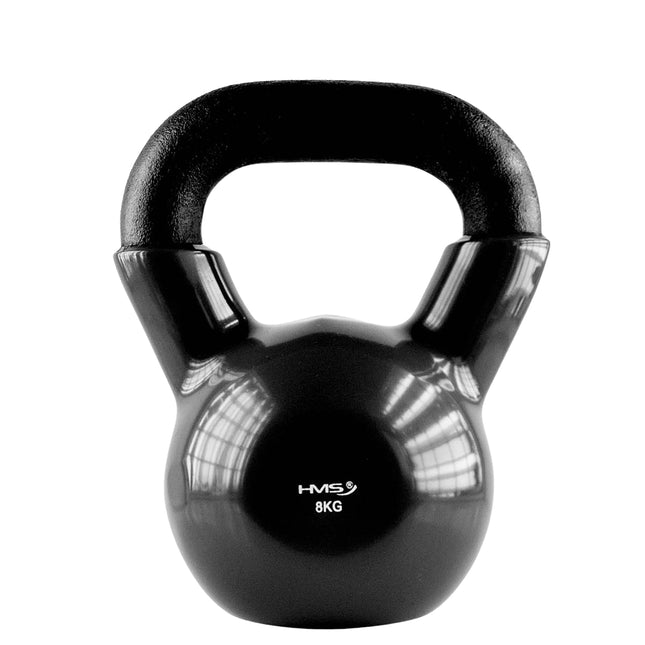 8 kg Gusseisen-Kettlebell – Schwarz