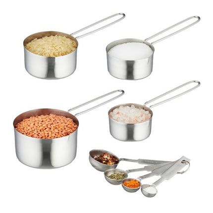 8-teiliges Set mit Messbecher und Messlöffel