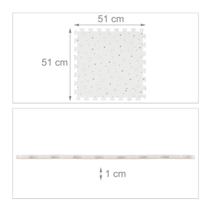 8 puzzle mats with stars