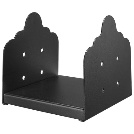 8x8 Post Base Brackets, Carbon Steel, 2-Pack, Black