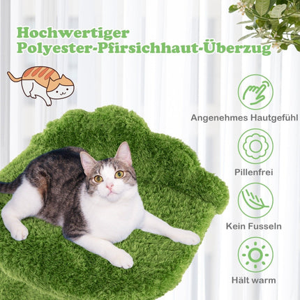 97 cm cat tree with fully wrapped sisal scratching posts and padded top perch