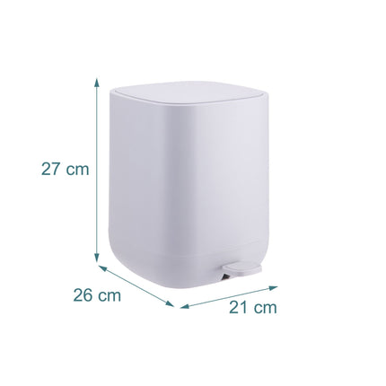 9L quadratischer Treteimer – Soft-Close, herausnehmbarer Inneneimer