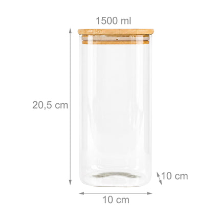 9-Piece Glass Storage & Preserving Jars Set with Lids