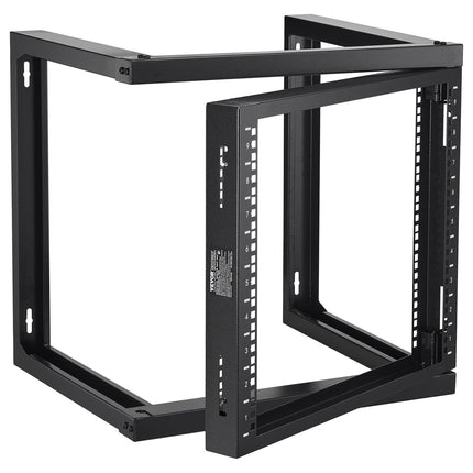 9U Wall Mount Server Rack, 19-Inch Open Frame, 150 Lb