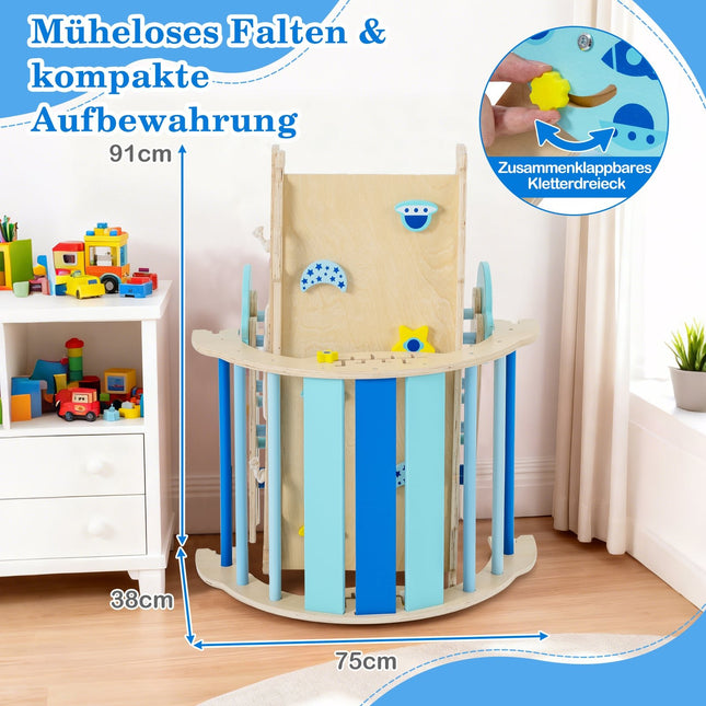 9-in-1 Montessori Kletterset mit Rutsche & Leiter