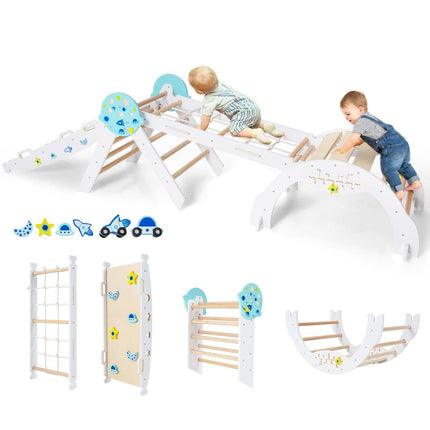 9-in-1 Montessori Kletterset mit Rutsche & Rampe
