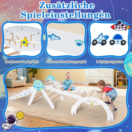 9-in-1 Montessori Kletterset mit Rutsche & Rampe