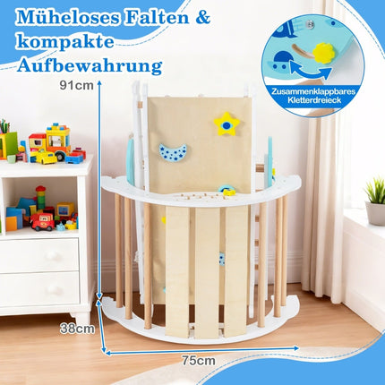 9-in-1 Montessori Kletterset mit Rutsche & Rampe