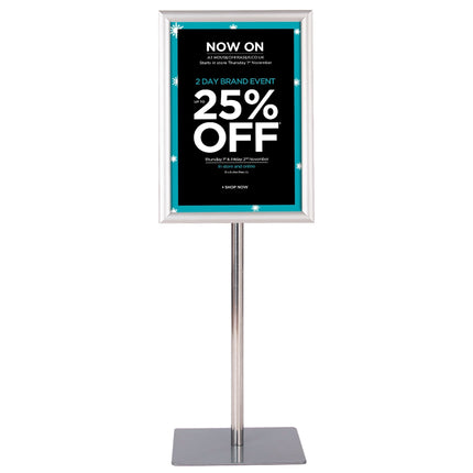 A3 Freistehender Plakatständer – Drehfunktion, 78,5–123 cm