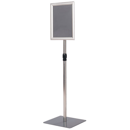 A4 Adjustable Display Stand, 2-Pack, Silver Metal Frame