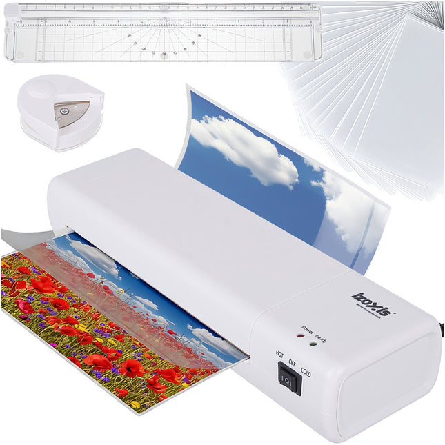 A4 Laminiergerät 4-in-1 Set mit Schneider & 60 Folien