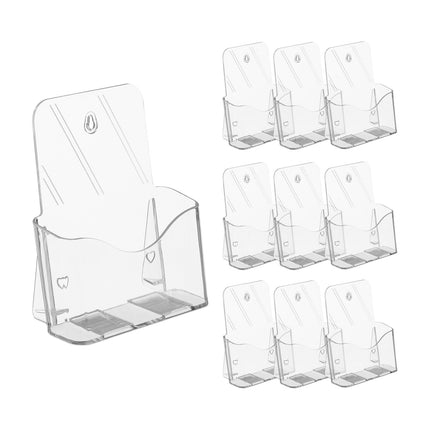 A5 Brochure Stand Set, 10 Transparent Holders