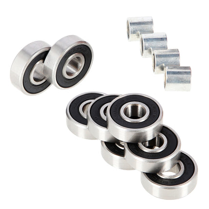 ABEC-9 Chrome Skate Bearings, 8 Pack