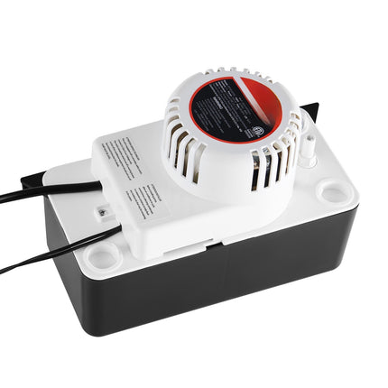AC Condensate Pump 65 GPH, 15 Ft Lift, 1/2 Gal Tank