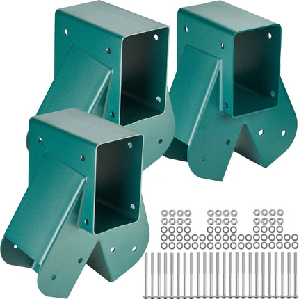 A-Frame Middle Swing Set Brackets, Carbon Steel, 3 Pack