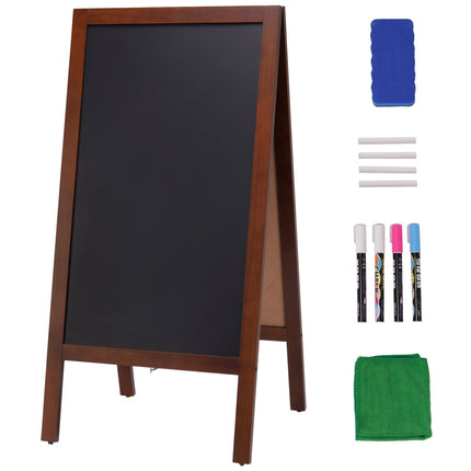 A-Frame Sidewalk Chalkboard Sign, Double-Sided 20x40