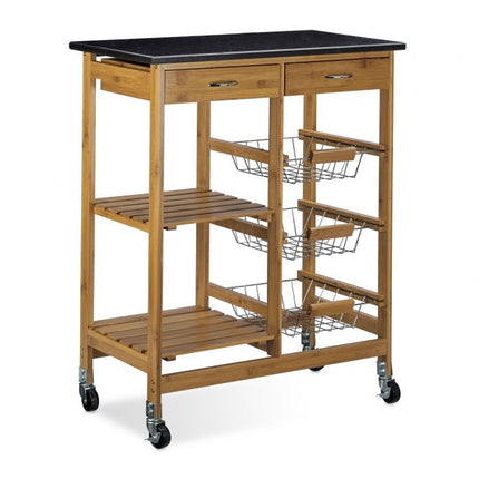 ALFRED XL kitchen trolley with 3 baskets
