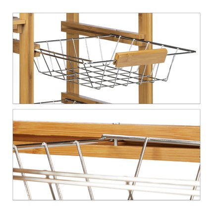ALFRED XL kitchen trolley with 3 baskets