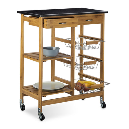 ALFRED XL kitchen trolley with 3 baskets